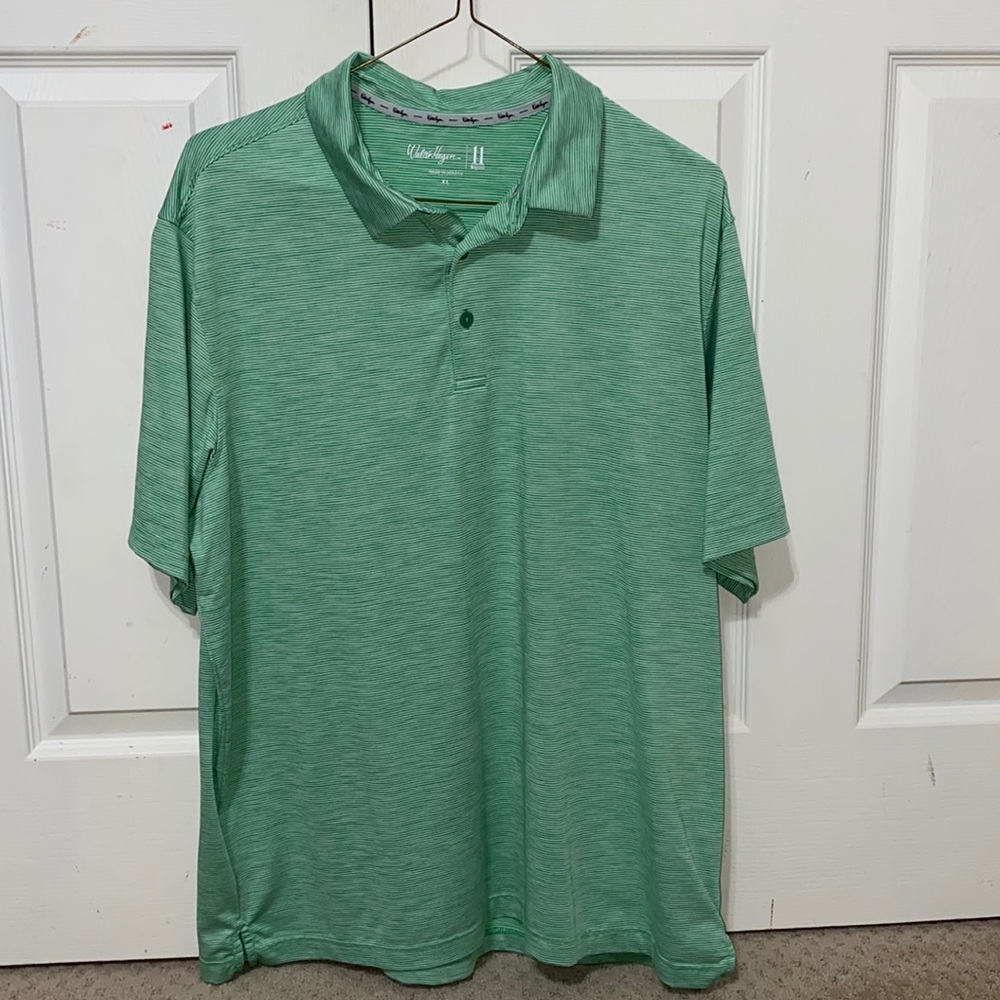 walter hagen bar stripe polo golf shirt